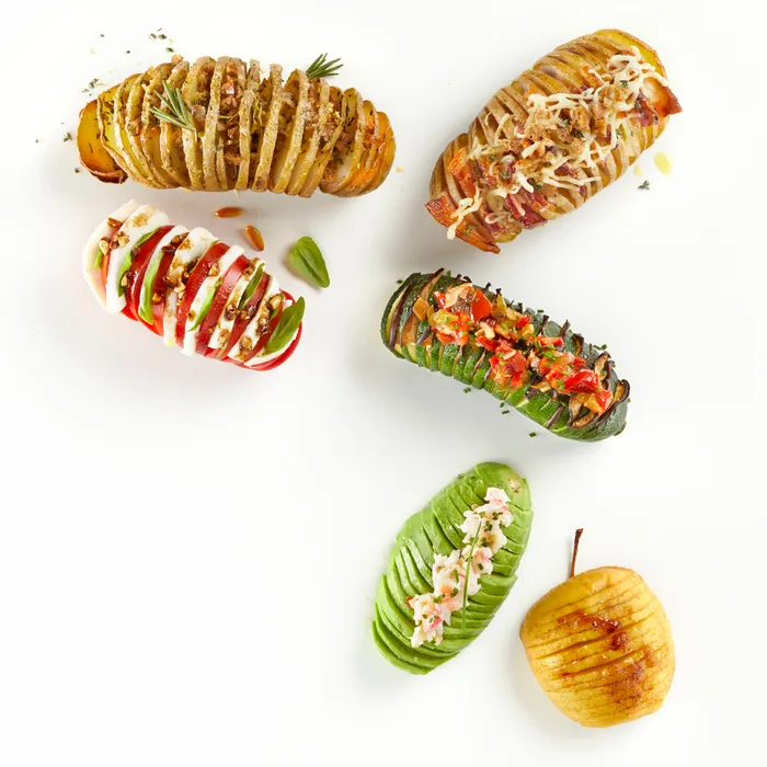 CORTA VERDURAS HASSELBACK TERRACOTA CUTTER LEKUE - Imagen 4