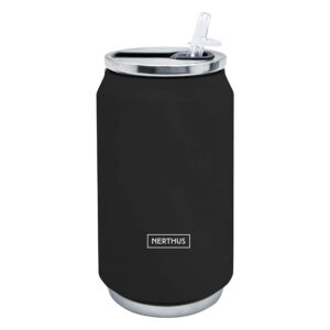 VASO TERMICO 330 ML ACERO INOXIDABLE NEGRO NERTHUS