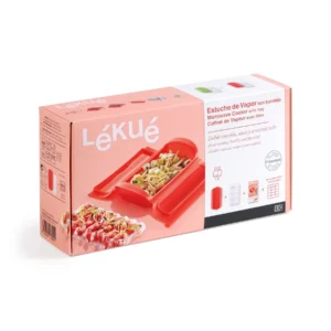 ESTUCHE DE VAPOR CON BANDEJA 1-2 P ROJO LEKUE